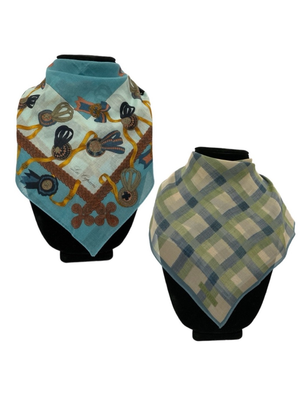 Two Scarves / Neckerchiefs - Les Compains & Ann Taylor
